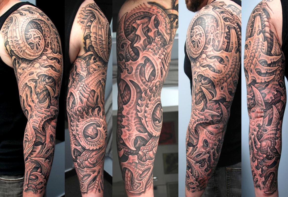 Biomech Black and Gray Sleeve