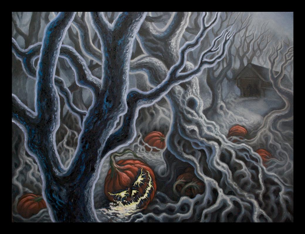 Pumpkins oil on canvas 2008, 18in x 24in