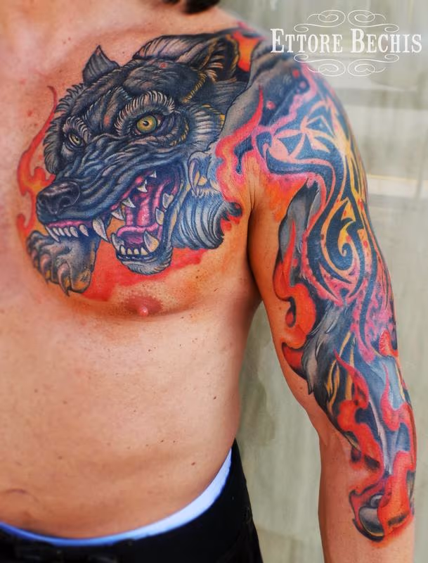 Wolf Chest Fullsleeve