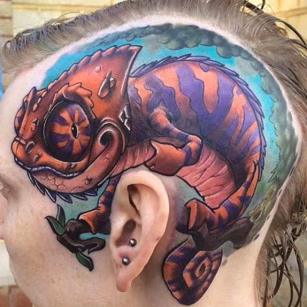 Color Head Tattoo