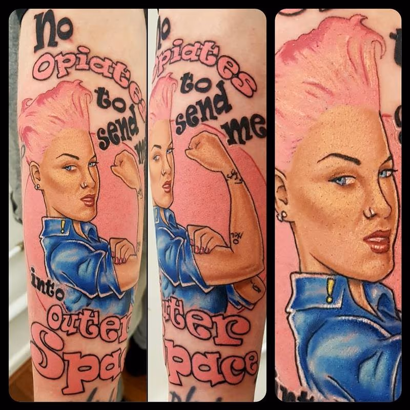 The singer PINK