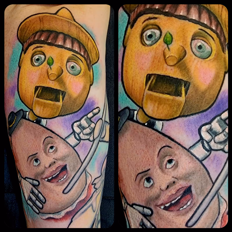Pinocchio and Humpty Dumpty from Shrek