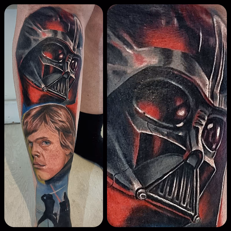 Luke and Vader