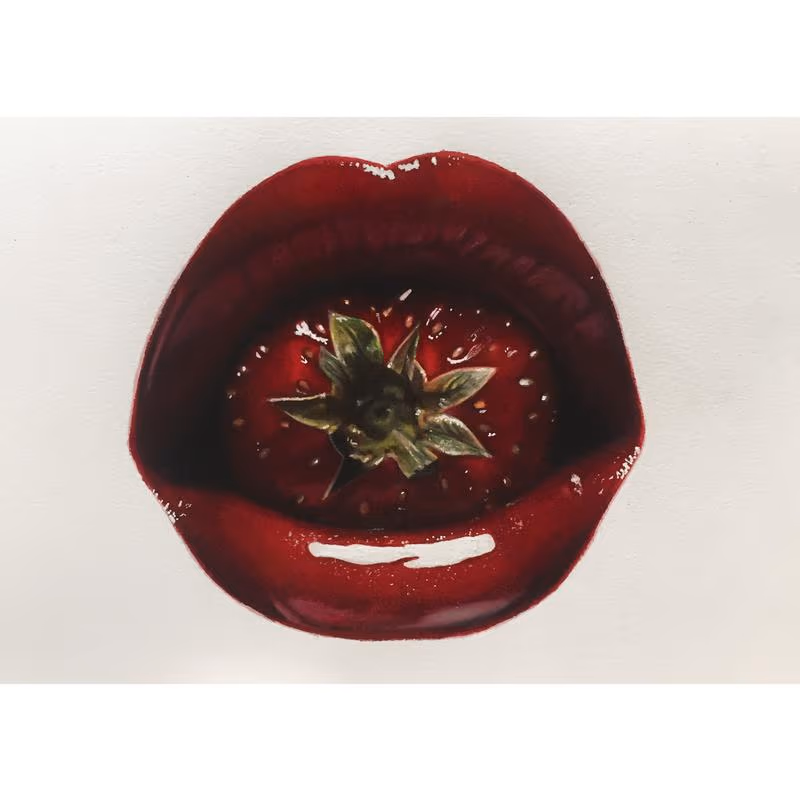 Strawberry lips