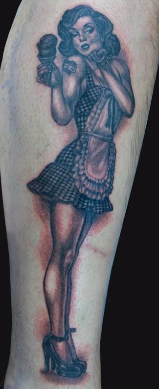 Pin up tattoo
