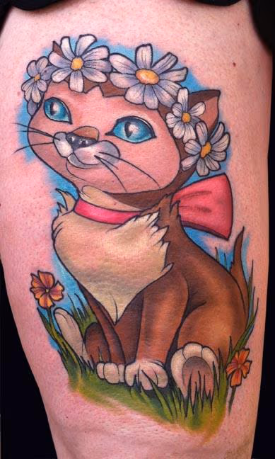 Dinah Cat Tattoo