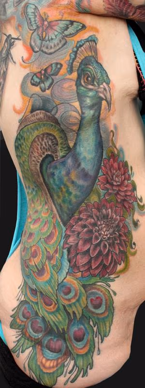 Peacock tattoo