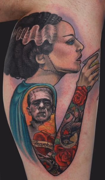 Bride of Frankenstein tattoo