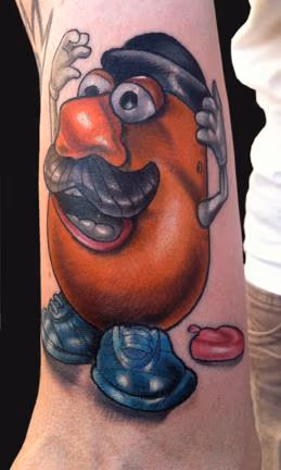 Mr. Potato Head tattoo