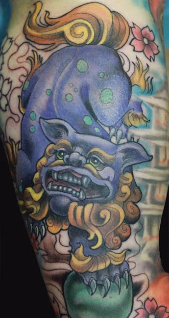 Foo Dog tattoo