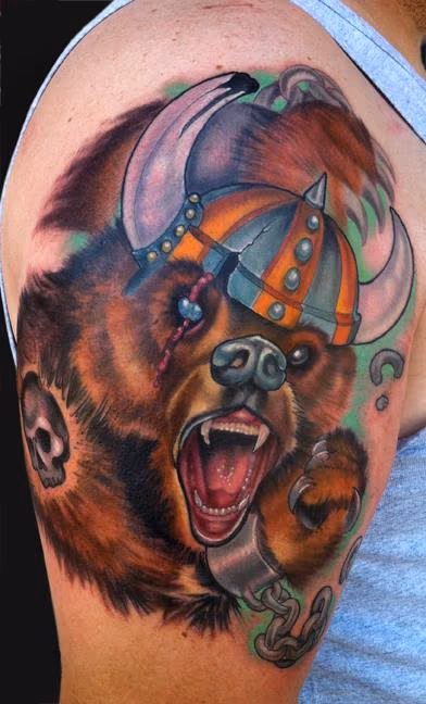 Viking Brown Bear tattoo