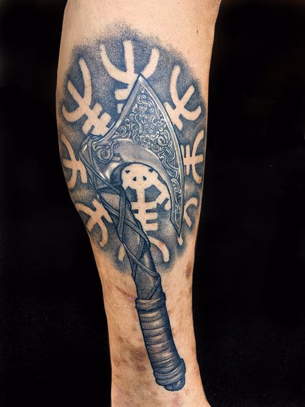 Bearded Axe and Ægishjálmr