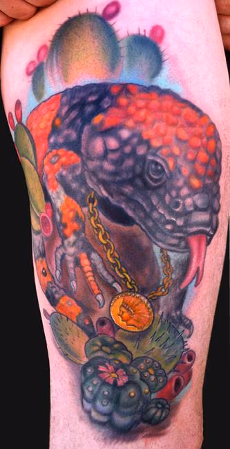 Gila Monster tattoo