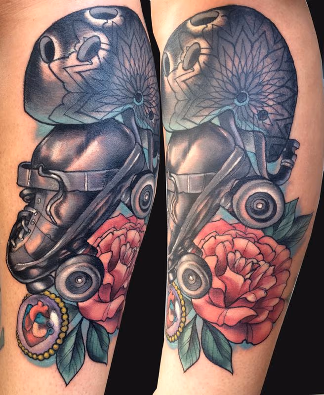 Rollerskate tattoo