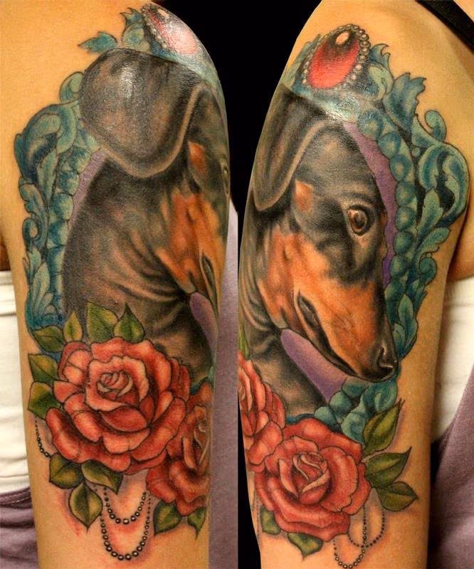 Daschund tattoo