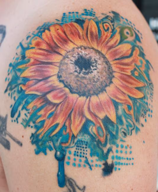 Sunflower tattoo