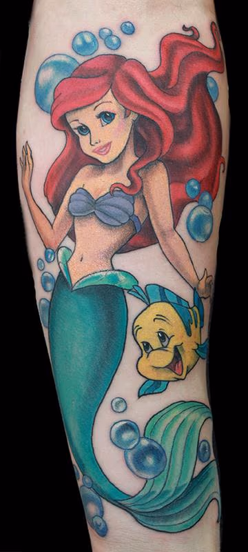 The Little Mermaid tattoo
