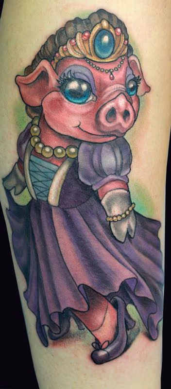 Pig Princess tattoo
