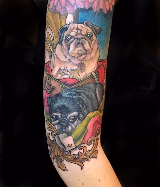 Two Little Pugs
