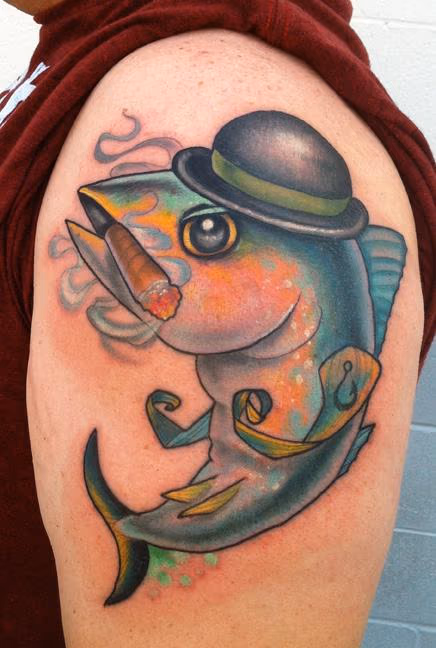 Yellow Fin Tuna Tattoo
