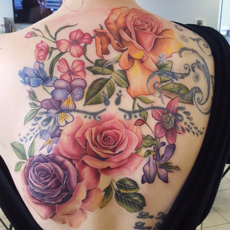 Floral Back & Coverup