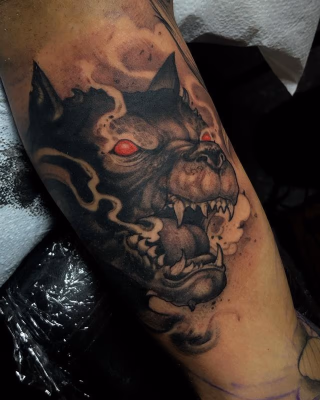 evil pitbull