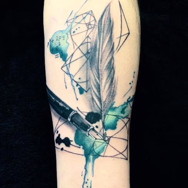 Quills in ink