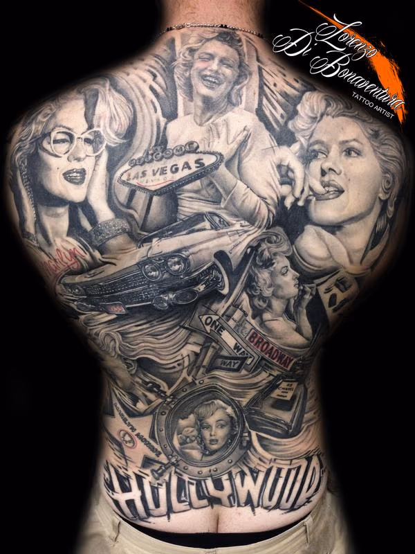 marilyn monroe back piece