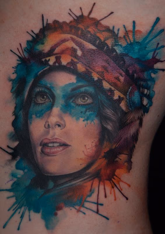 Watercolour girl