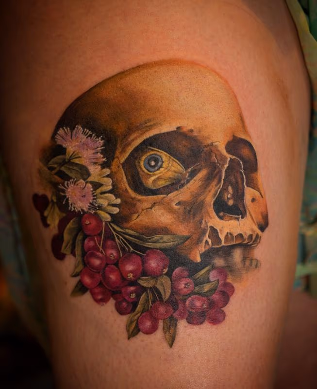 Butterfly skull