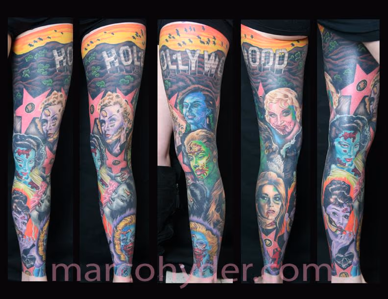 Hollywood Diva Zombie Leg Sleeve