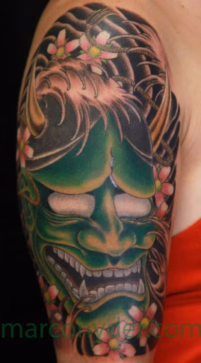 Asian hannya mask