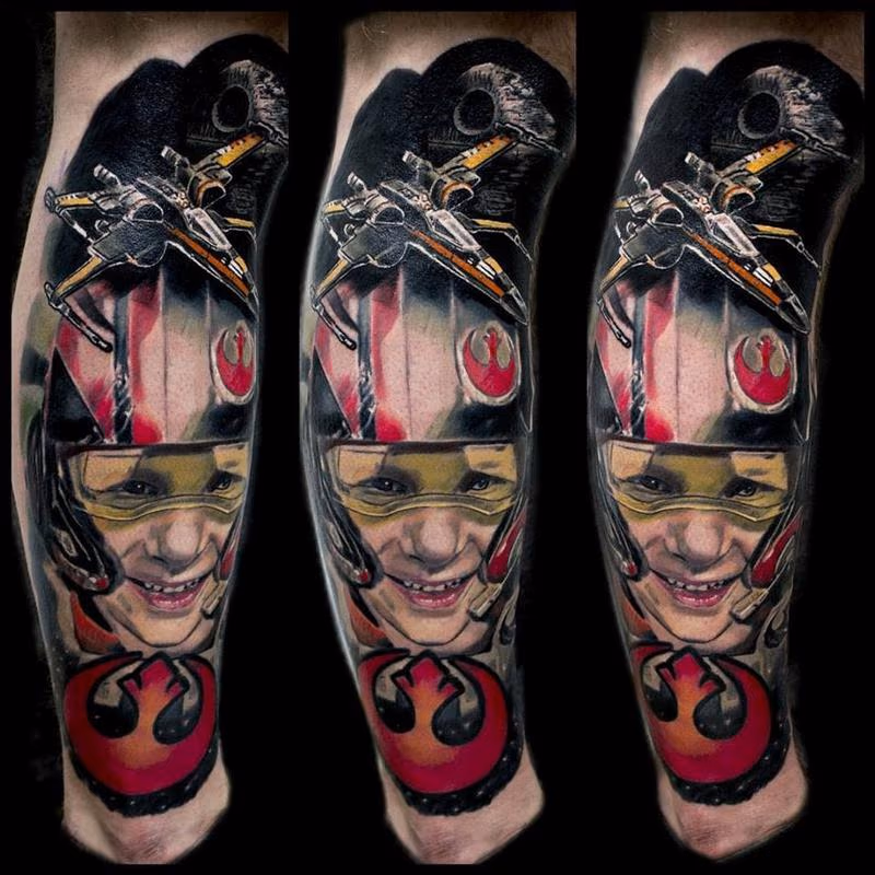 My clients son as a xwing pilot from the force awakens