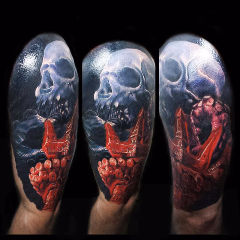 Octopus Skull cover up