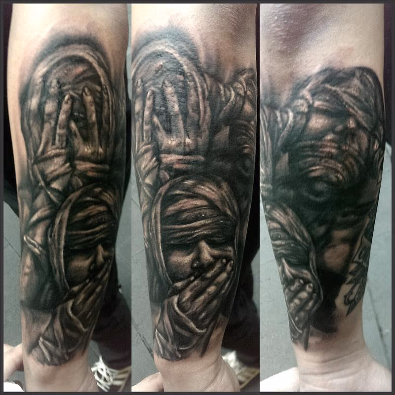 speak no evil. see no evil. hear no evil