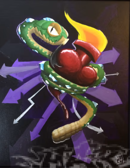 Snake & Burning Heart