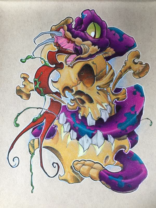 skull snake