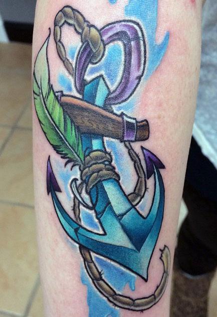 anchor and feather