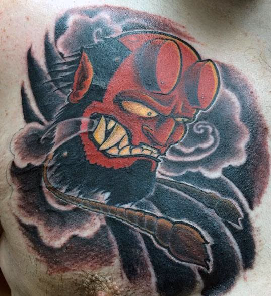 oni mask hellboy