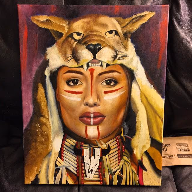 Oil painting by Omar Yarborough
