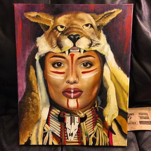 Oil painting by Omar Yarborough