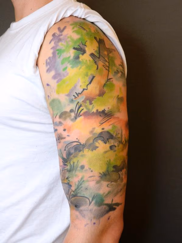 Calvin and Hobbes Half Sleeve