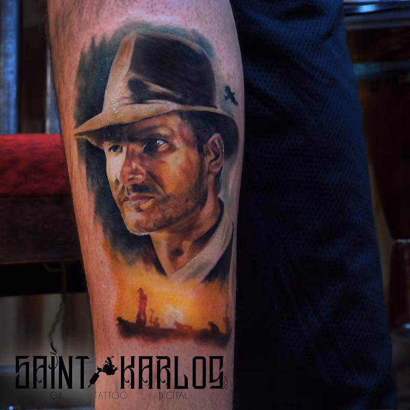 color Portrait Indiana Jones