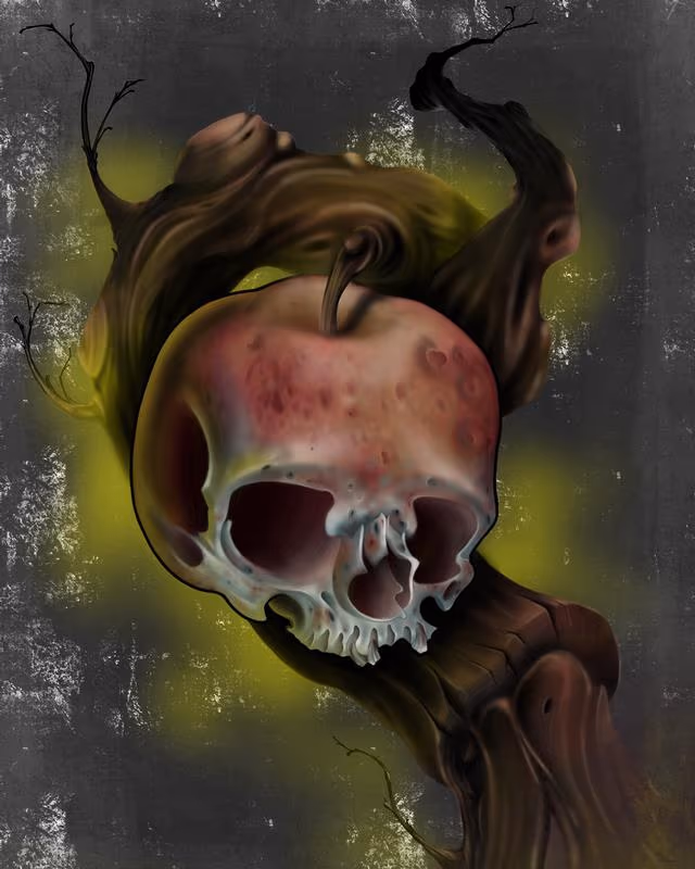 Apple skull