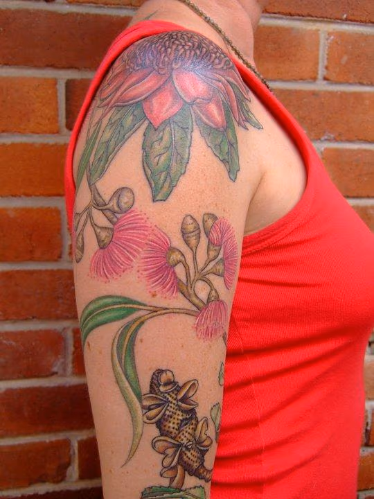 Custom Flower Tattoo