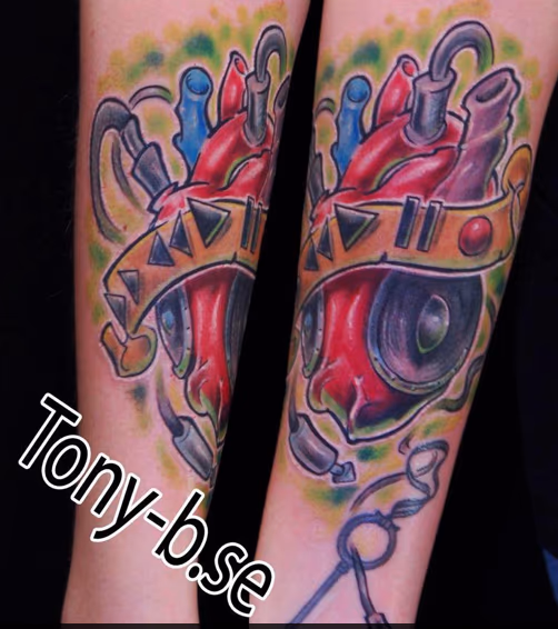 Heart Speaker Tattoo