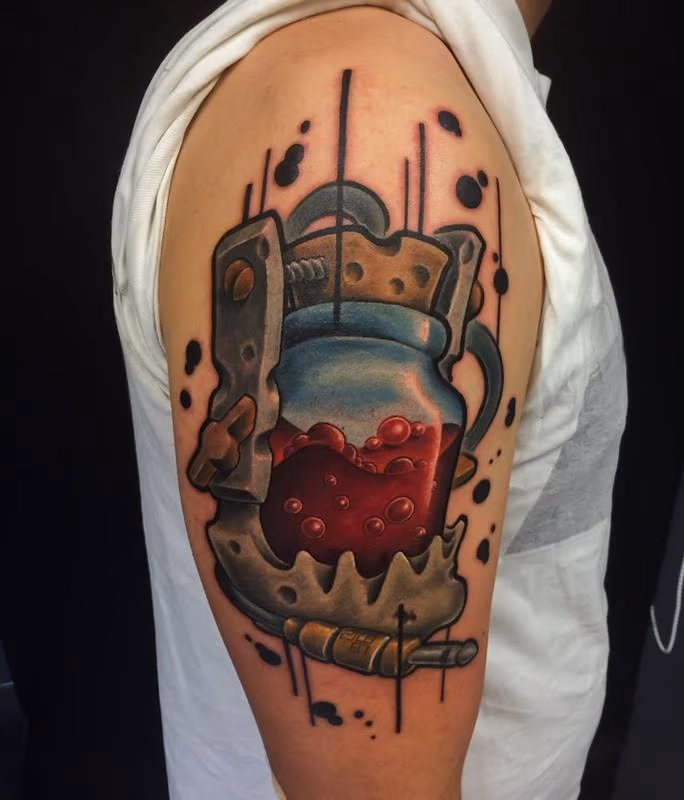 bottle- skull