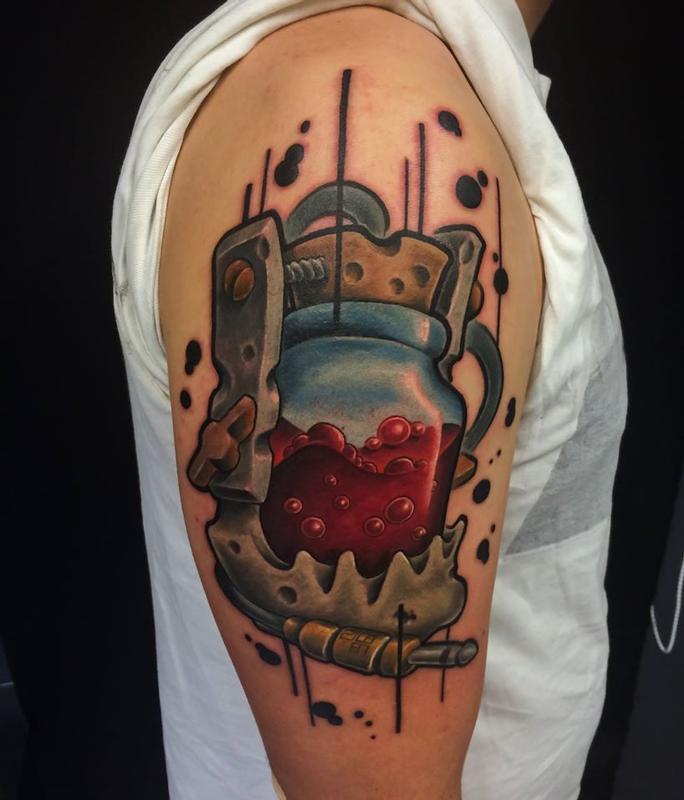 bottle- skull