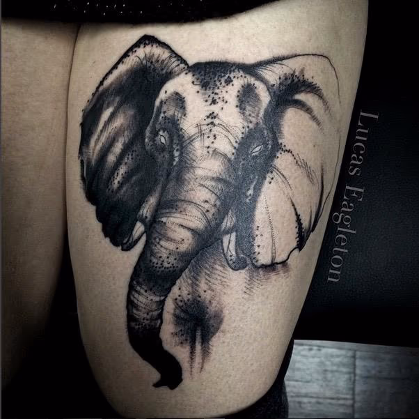 Freehand elephant 1