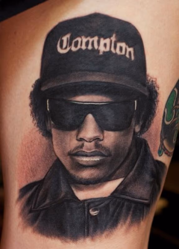 Eazy E Portrait Tattoo